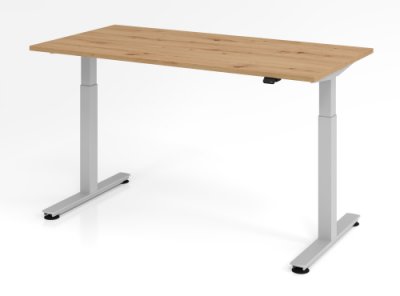 Schreibtisch VXM 160 cm elektrisch höhenverstellbar Asteiche