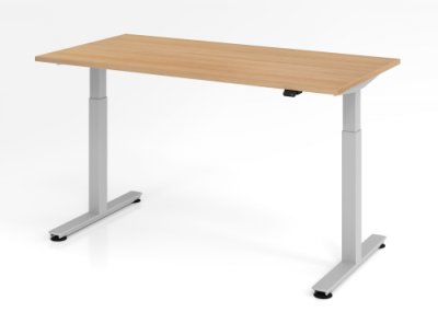 Schreibtisch VXM 160 cm elektrisch höhenverstellbar Eiche