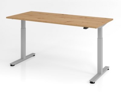 Schreibtisch VXM 160 cm elektrisch höhenverstellbar Asteiche