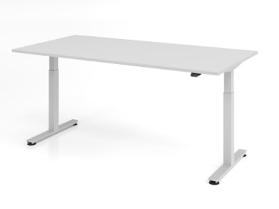 Schreibtisch VXM 200x100 cm elektrisch höhenverstellbar Lichtgrau
