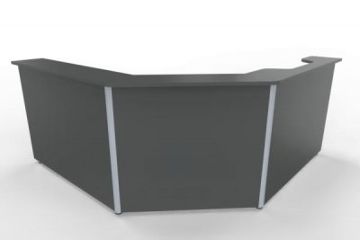 Empfangstheke 220x220 cm Solid Onyxgrau