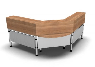 Empfangstheke Basis TB1 Nussbaum