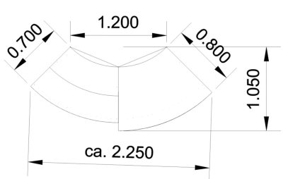 Empfangstheke KMG2 Stellfläche
