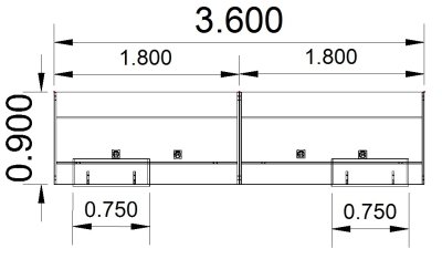 Empfangstheke KMP2 Stellfläche