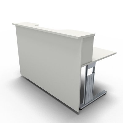 Empfangstheke Solid 160 cm Weiss