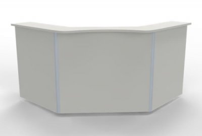 Empfangstheke Solid 160x160 cm Weiss