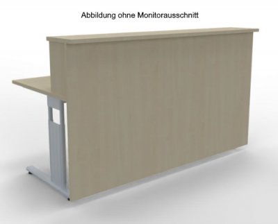 Empfangstheke Solid 180 cm ohne Ausschnitt