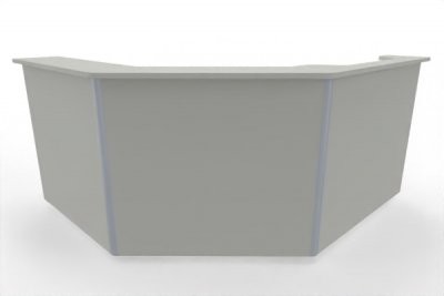 Empfangstheke Solid 200 x 180 cm Weiß