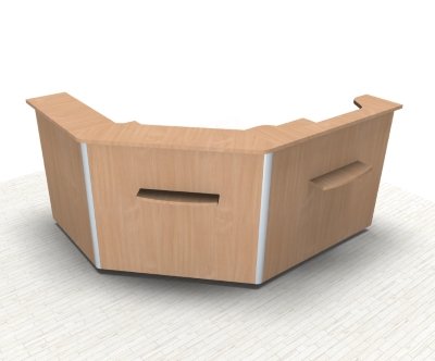 Empfanstheke Solid 200x160 cm Buche