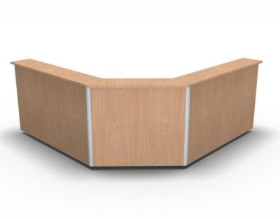 Empfangstheke Solid 240 x 240 cm K1 Buche