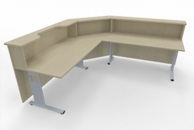 Empfangstheke Solid Winkeltheke 240x240 cm K3 Ahorn