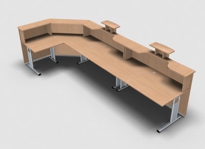Empfanstheke Solid 400 x 160 cm