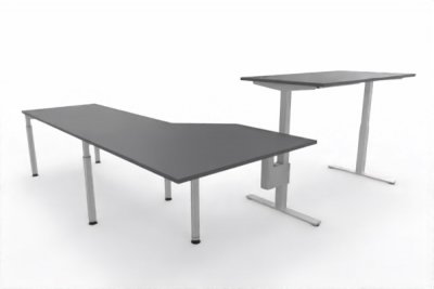 Ergonomischer Winkelschreibtisch VXY11 283x280cm Grafit