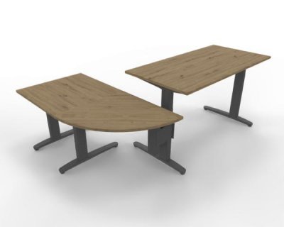 Winkelschreibtisch XBM10 Asteiche Gestell Grafit