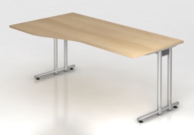 Schreibtisch Nürnberg Freiform Eiche