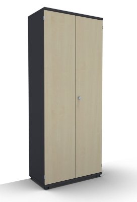 Garderobenschrank TEN 80 cm breit onyxgrau Ahorn