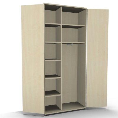 Garderobenschrank TEN 6 OH 100 cm breit Ahorn