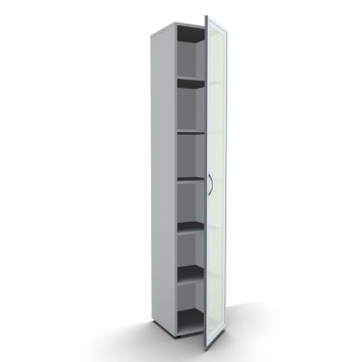 Aktenschrank Mega 6 OH 40 cm breit Lichtgrau