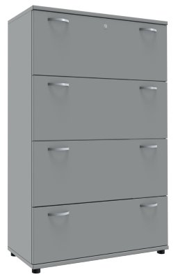 Registraturschrank TEN 4 Ordnerhöhen, 100 cm breit Lichtrgrau