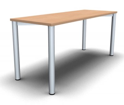 Homeoffice-Schreibtisch Mega Vierfuß 160 cm Buche