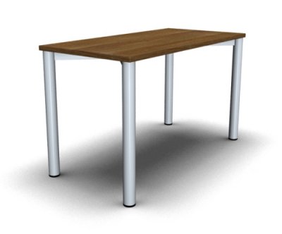 Homeoffice-Schreibtisch Mega Vierfuß 120 cm Nussbaum