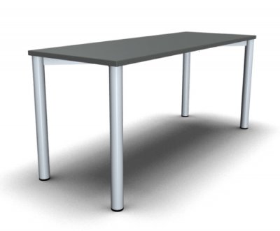Homeoffice-Schreibtisch Mega Vierfuß 160 cm Onyx