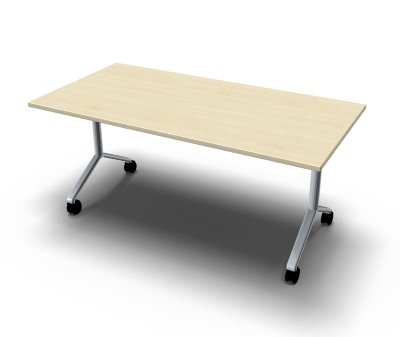 Klapptisch 160 cm mit Rollen Mehrzwecktisch Ahorn