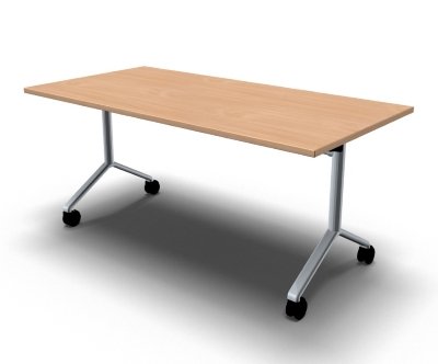 Klapptisch 160 cm mit Rollen Mehrzwecktisch Buche
