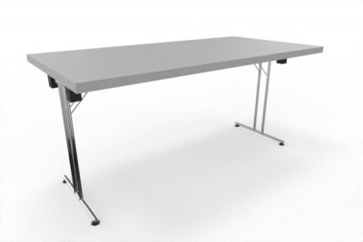 Klapptisch 160 x 80 cm Dekor Lichtgrau