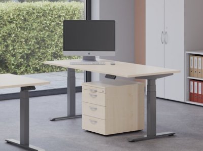 höhenverstellbarer Schreibtisch Elevate Plus 120 x 80 cm Milieubild