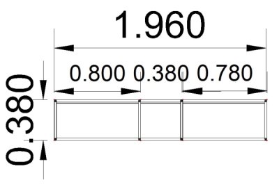 Stellfläche Regalwand KMA 34