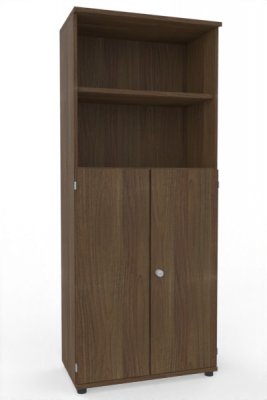 Kombischrank K2 TEN 5 Ordnerhöhen 80 cm breit Nussbaum