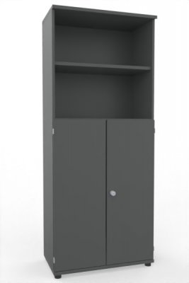 Kombischrank K2 TEN 5 Ordnerhöhen 80 cm breit Onyx