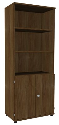 Kombischrank TEN 5 OH, 80 cm breit Nussbaum