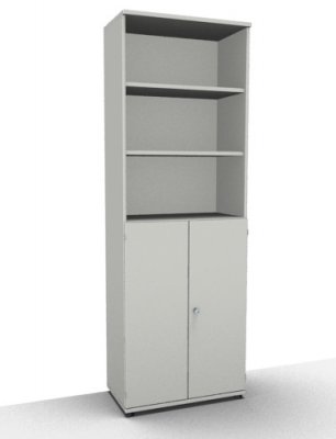 Kombischrank TEN 6 Ordnerhöhen Weiss