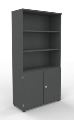 Kombischrank TEN 5 OH 100 cm breit Onyxgrau