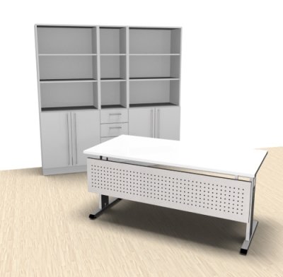 Komplettbüro O4 Weiss