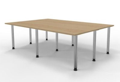 Konferenztisch 240 x 160 cm rechteckig Ahorn