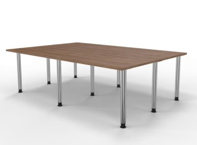 Konferenztisch 240 x 160 cm rechteckig Nussbaum