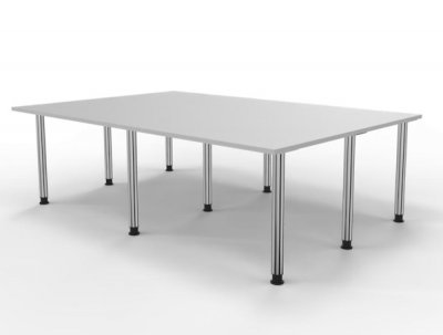 Konferenztisch 240 x 160 cm rechteckig Weiss