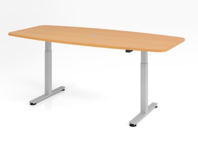 Konferenztisch elektrisch höhenverstellbar Buche