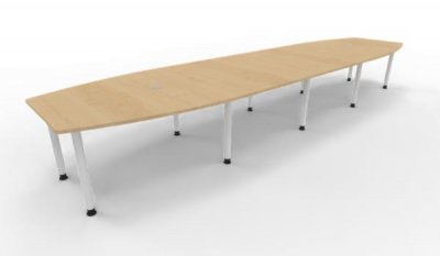 Konferenztisch Multi 520x130 cm Ahorn-Weiß