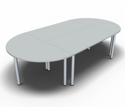 Meetingtisch Mega 320 cm Lichtgrau