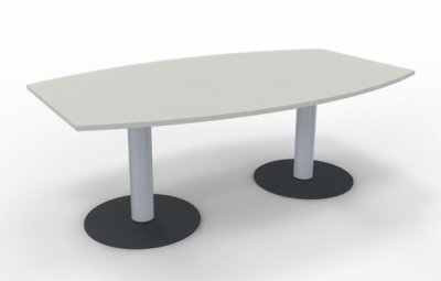 Meetingtisch fassform 200 cm Weiss