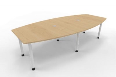 Konferenztisch Multi 280x130cm Ahorn-Weiß