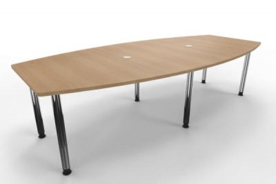 Konferenztisch Multi 280x130cm Eiche-Chrom
