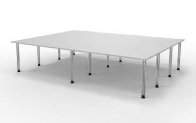 Konferenztisch 320 x 240 cm  für 14-16 Personen Weiss