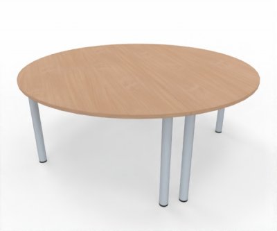 Konferenztisch TEN rund 180 cm 2teilig Dekor Buche