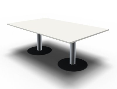Konferenztisch Meetingtisch TEN 200x120cm   weiss