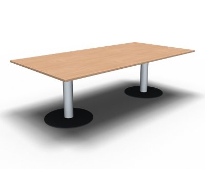 Konferenztisch Meetingtisch TEN 240x120cm rechteckig Buche